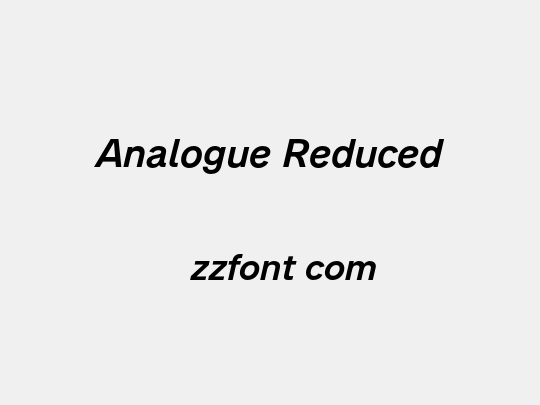 Analogue Reduced