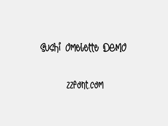 Sushi Omelette DEMO