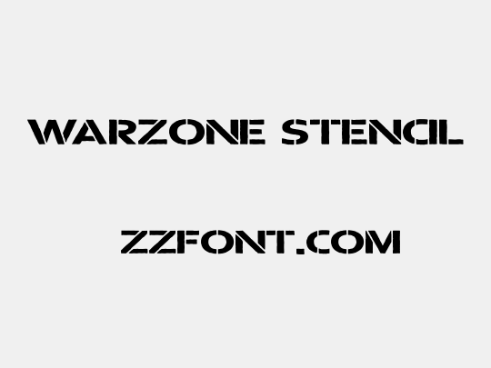 Warzone Stencil