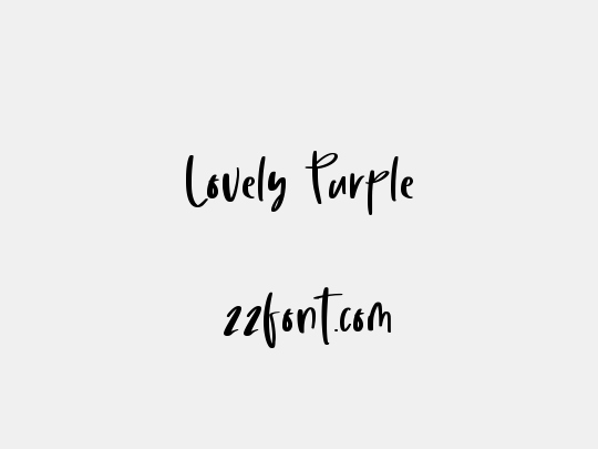 Lovely Purple
