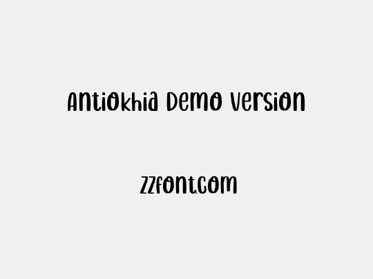 Antiokhia Demo Version