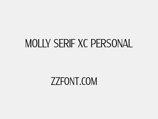 Molly Serif XC PERSONAL