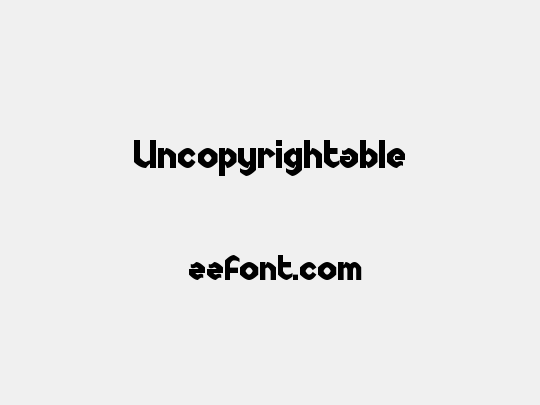 Uncopyrightable