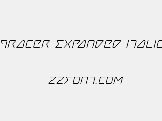 Tracer Expanded Italic