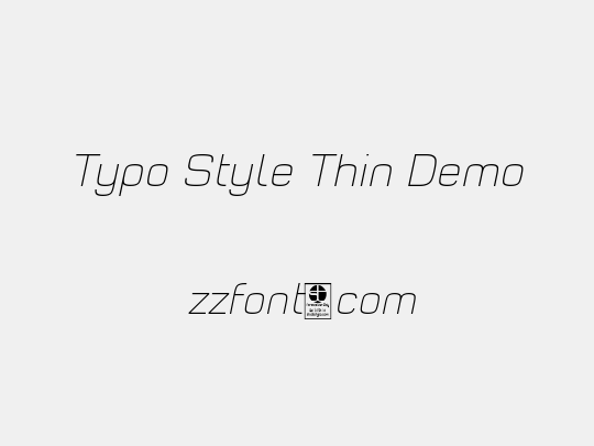 Typo Style Thin Demo