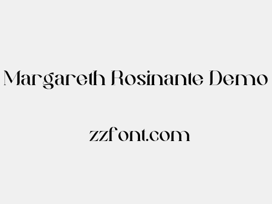 Margareth Rosinante Demo