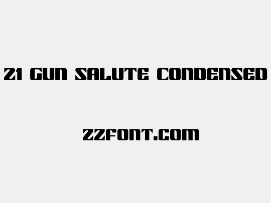 21 Gun Salute Condensed