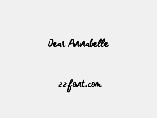 Dear Annabelle