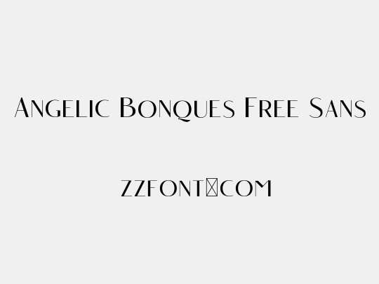 Angelic Bonques Free Sans