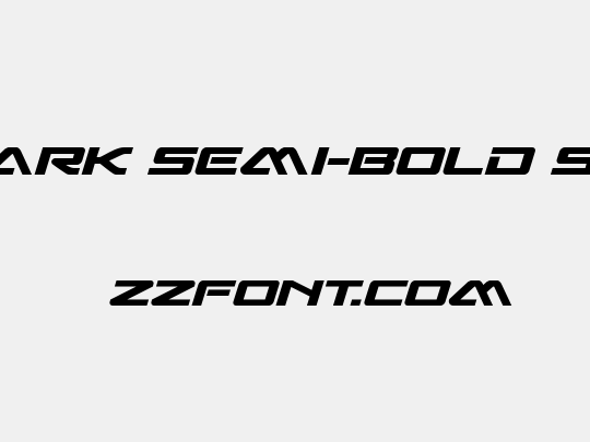 Sabre Shark Semi-Bold Semi-Straight