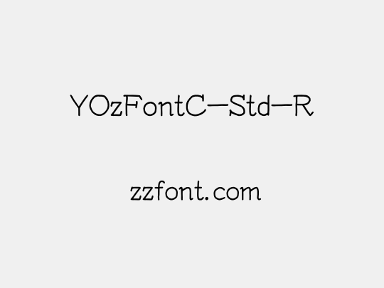 YOzFontC-Std-R