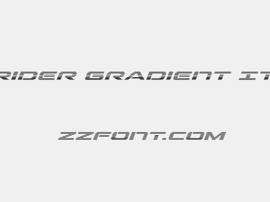 Outrider Gradient Italic
