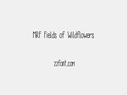 MRF Fields of Wildflowers