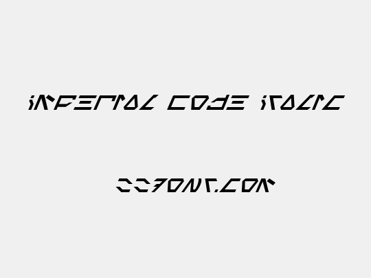 Imperial Code Italic