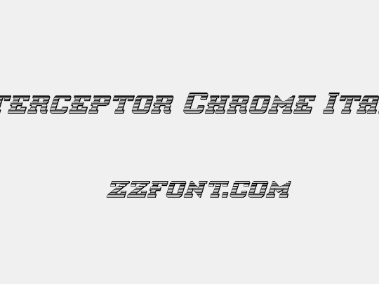 Interceptor Chrome Italic