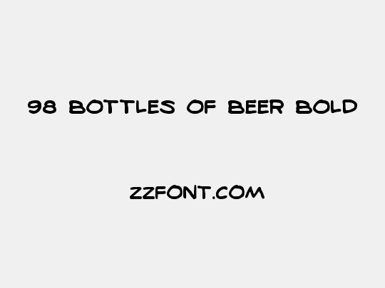98 Bottles of Beer Bold