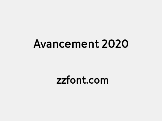 Avancement 2020