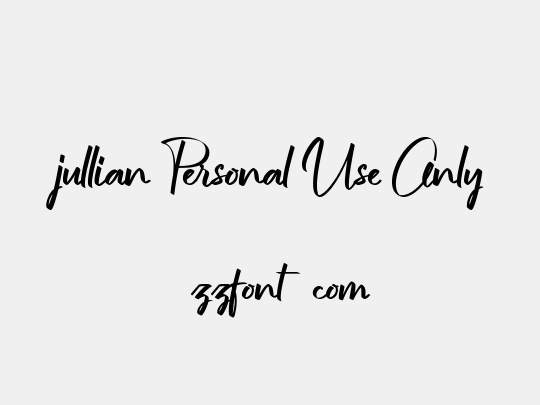 jullian Personal Use Only