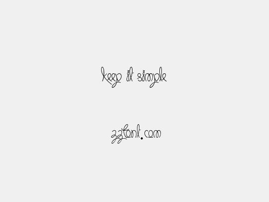 Keep It Simple