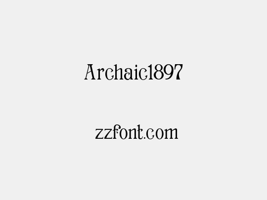 Archaic1897
