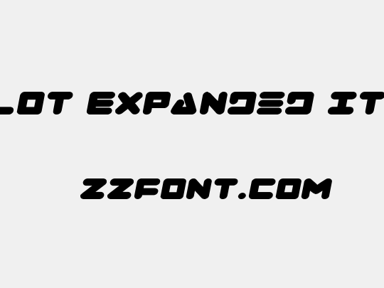 Zealot Expanded Italic