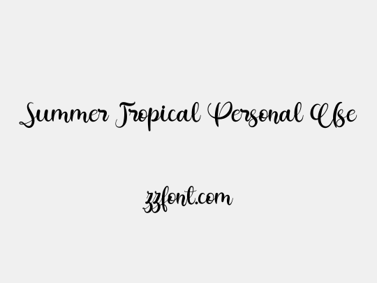 Summer Tropical Personal Use