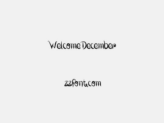 WelcomeDecember