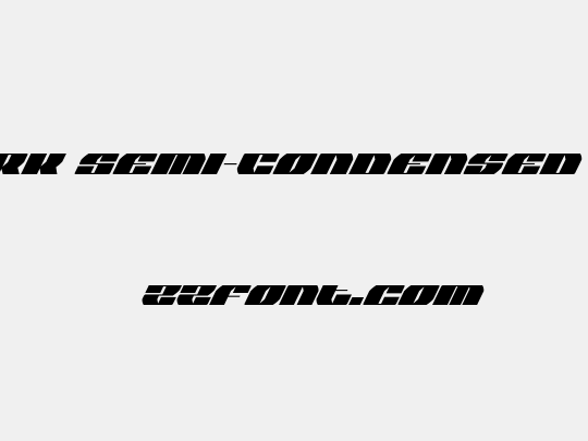 Joy Shark Semi-Condensed Super-Italic