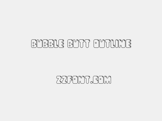 Bubble Butt Outline