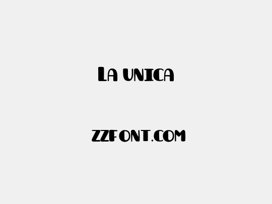 La unica