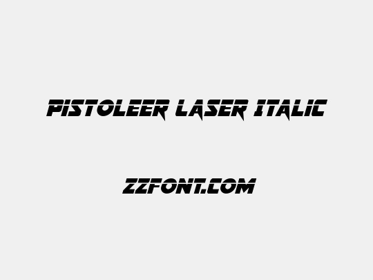 Pistoleer Laser Italic