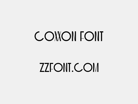 COXXON Font