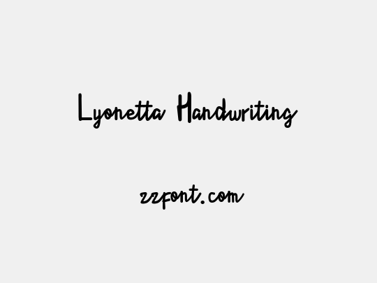 Lyonetta  Handwriting