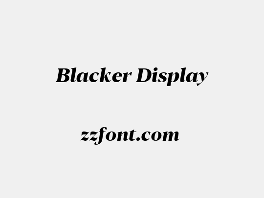 Blacker Display