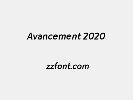 Avancement 2020