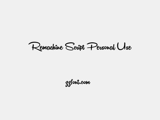 Remachine Script Personal Use