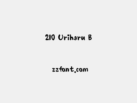 210 Uriharu B