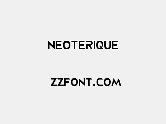 NEOTERIQUE