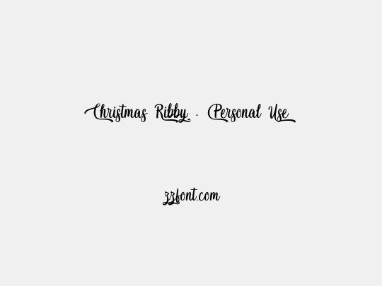 Christmas Ribby - Personal Use