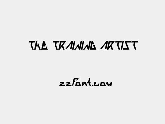 THE TRAINING ARTIST