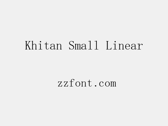 Khitan Small Linear