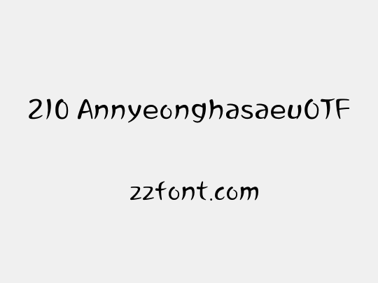 210 AnnyeonghasaeuOTF