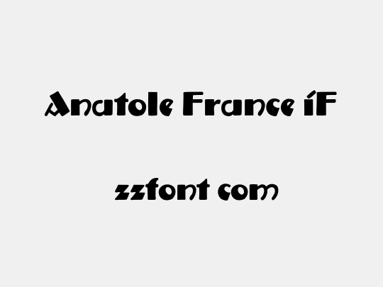 Anatole France iF