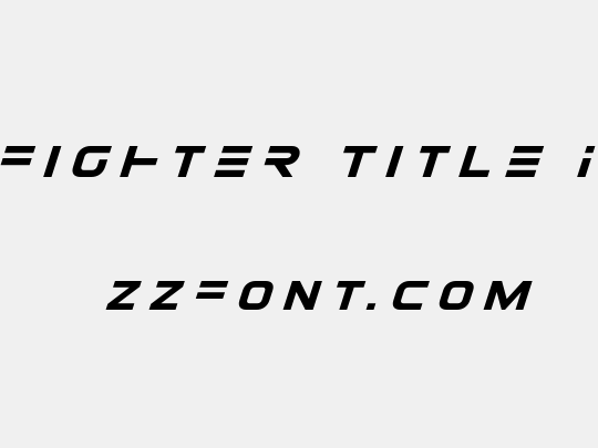 Eurofighter Title Italic