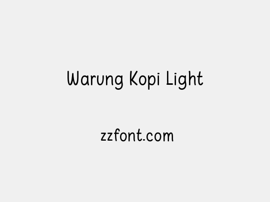 Warung Kopi Light