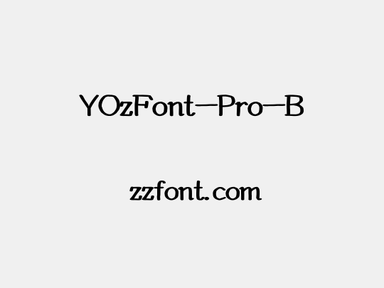 YOzFont-Pro-B