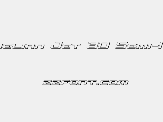 Concielian Jet 3D Semi-Italic