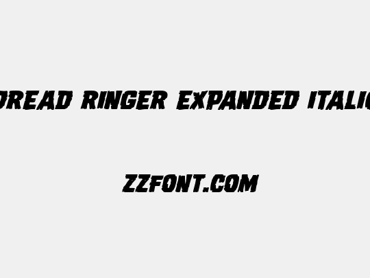 Dread Ringer Expanded Italic