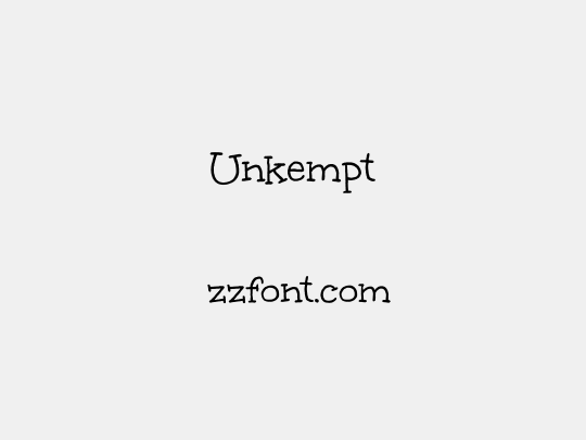 Unkempt