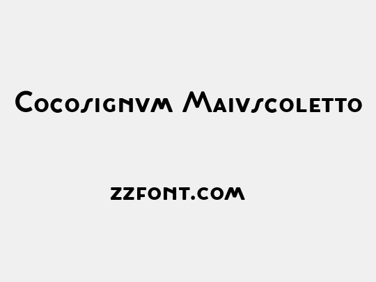 Cocosignum Maiuscoletto